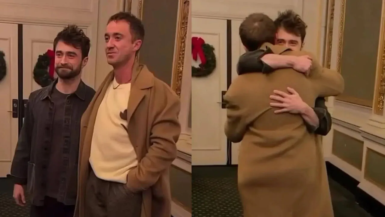 Daniel Radcliffe and Tom Felton, co-stars from the Harry Potter series,  enjoyed a magical reunion in New York after almost 14 years. | Zoom TV