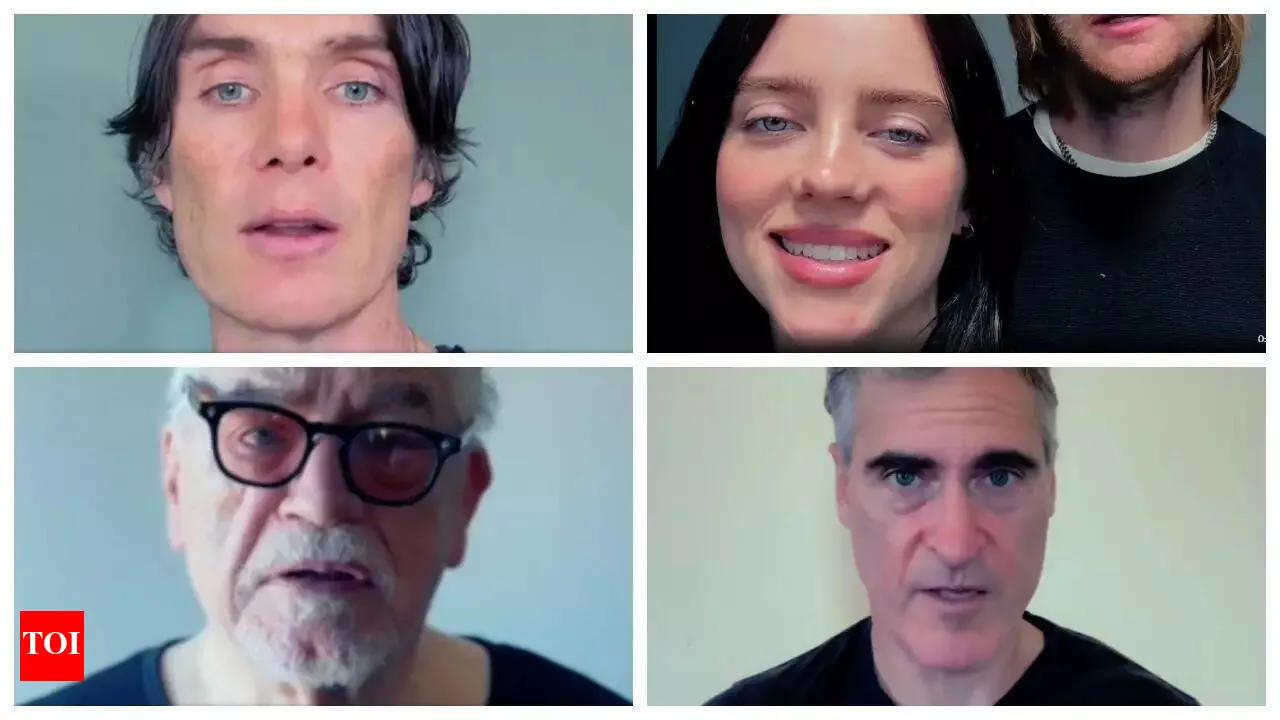 Together for Palestine: Cillian Murphy, Billie Eilish, Joaquin Phoenix and other Hollywood stars band together; demand 'Stop the killing' -WATCH | - The Times of India